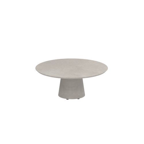 Moderner Tisch - CONIX - Royal Botania - Keramik / Gestell aus Beton / rund
