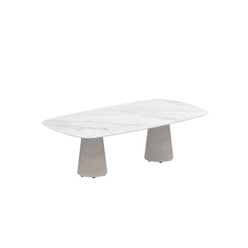 Moderner Esstisch - CONIX - Royal Botania - Teakholz / Keramik / Beton