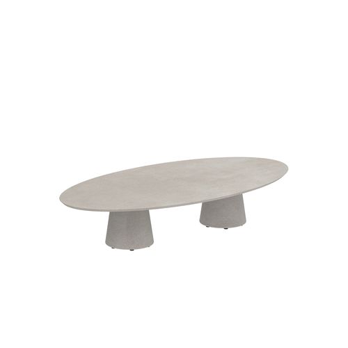 Moderner Tisch - CONIX - Royal Botania - Teakholz / Keramik / Beton