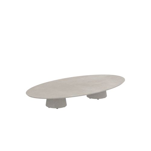 Moderner Couchtisch -  CONIX - Royal Botania - Teakholz / Keramik / Beton