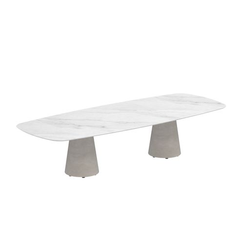 Moderner Esstisch - CONIX - Royal Botania - Teakholz / Keramik / Beton