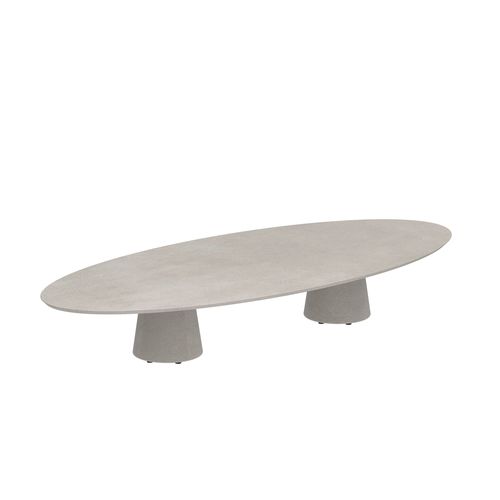 Moderner Tisch - CONIX - Royal Botania - Teakholz / Keramik / Beton