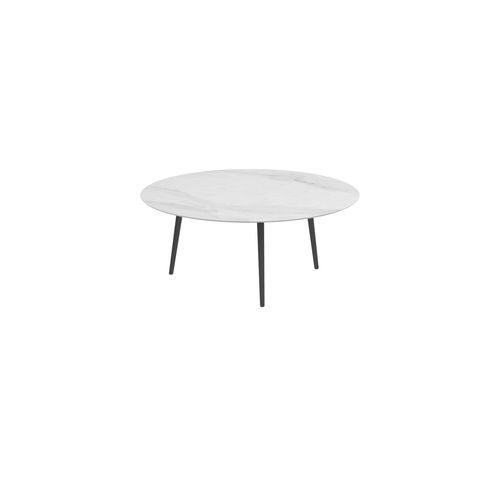 Moderner Couchtisch - STYLETTO - Royal Botania - Teakholz / Keramik / Gestell aus Aluminium