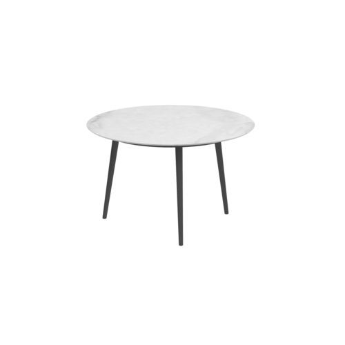 Moderner Esstisch -  STYLETTO - Royal Botania - Teakholz / Keramik / Gestell aus Aluminium