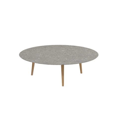 Moderner Couchtisch -  STYLETTO - Royal Botania - Teakholz / Keramik / Gestell aus Aluminium