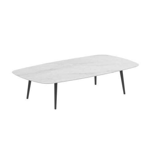 Moderner Couchtisch -  STYLETTO - Royal Botania - Teakholz / Keramik / Gestell aus Aluminium