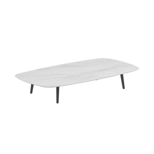 Moderner Couchtisch - STYLETTO - Royal Botania - Teakholz / Keramik / Gestell aus Aluminium