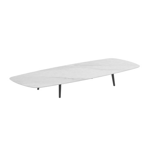 Moderner Couchtisch - STYLETTO - Royal Botania - Teakholz / Keramik / Gestell aus Aluminium