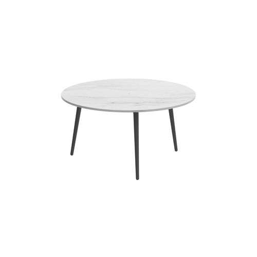 Moderner Beistelltisch -  STYLETTO - Royal Botania - Teakholz / Keramik / Gestell aus Aluminium
