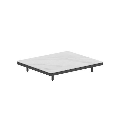 Moderner Beistelltisch - ALURA - Royal Botania - Keramik / Gestell aus Aluminium / rechteckig