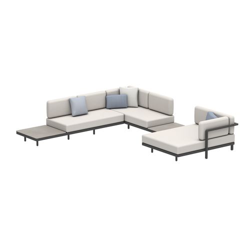 Modulsofa - ALURA - Royal Botania - modern / für Außenbereich / Batyline®