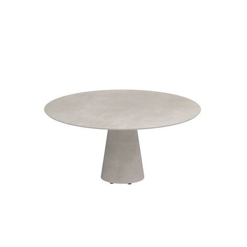 Moderner Tisch - CONIX - Royal Botania - Teakholz / Keramik / Beton