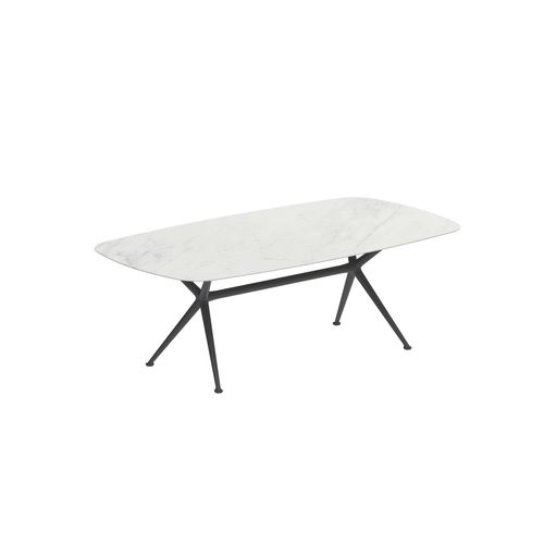 Moderner Esstisch - EXES - Royal Botania - Teakholz / Keramik / Gestell aus Aluminium