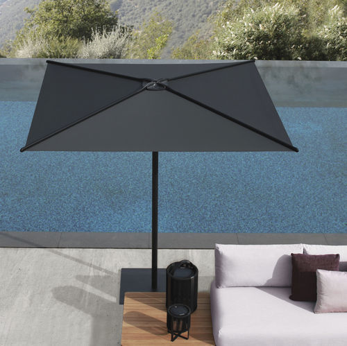 Quadratischer Sonnenschirm - OAZZ - Royal Botania - mit Zentralmast / Batyline® / Aluminium