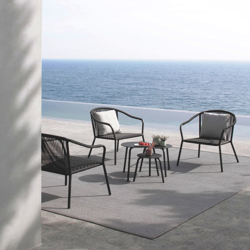 Moderner Sessel - SAMBA - Royal Botania - Stoff / Aluminium / Olefinfaser