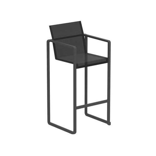 Moderner Barstuhl - ALURA - Royal Botania - für Außenbereich / Batyline® / Gestell aus Aluminium