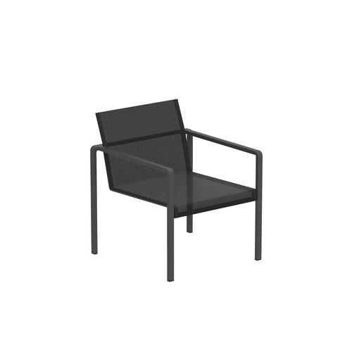 Moderner Sessel - ALURA - Royal Botania - Batyline® / Aluminium / stapelbar
