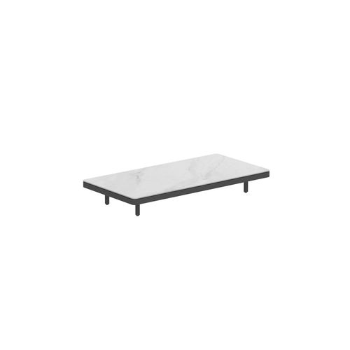 Moderner Beistelltisch - ALURA - Royal Botania - Keramik / Gestell aus Aluminium / rechteckig