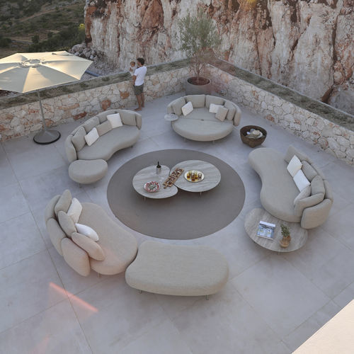 Modernes Lounge-Gartenmöbel - ORGANIX - Royal Botania - Stoff / Aluminium / für Privatgebrauch