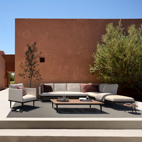 Modernes Lounge-Gartenmöbel - STYLETTO - Royal Botania - Stoff / Aluminium / für Privatgebrauch