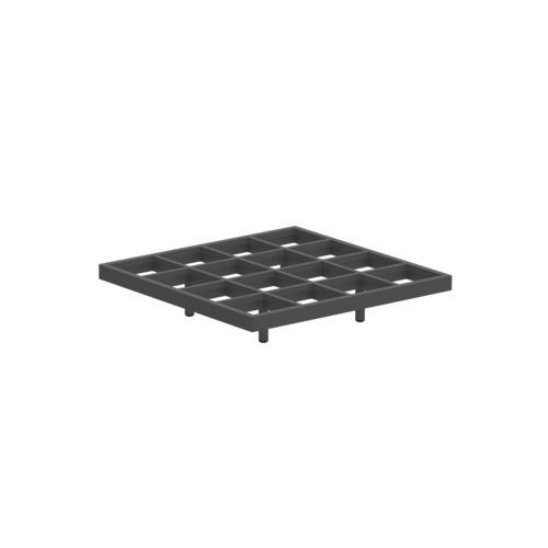 Moderner Couchtisch - MOZAIX - Royal Botania - Aluminium / Gestell aus Aluminium / quadratisch