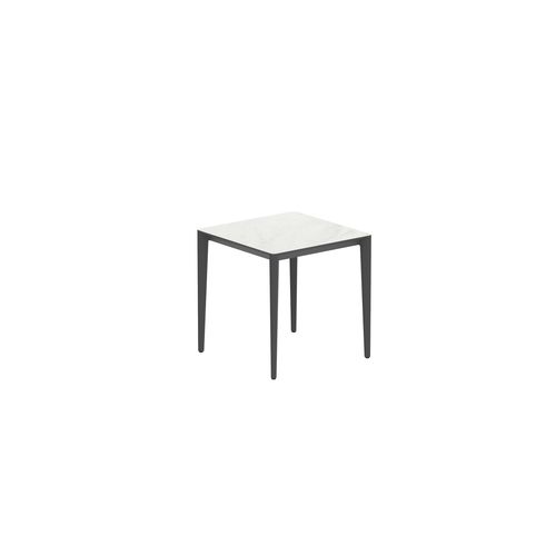 Moderner Esstisch - U-NITE - Royal Botania - Teakholz / Keramik / Gestell aus Aluminium
