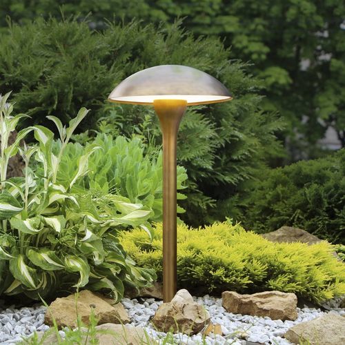 Leuchtpoller für Garten - FUNGY - Royal Botania - modern / Messing / Gusseisen