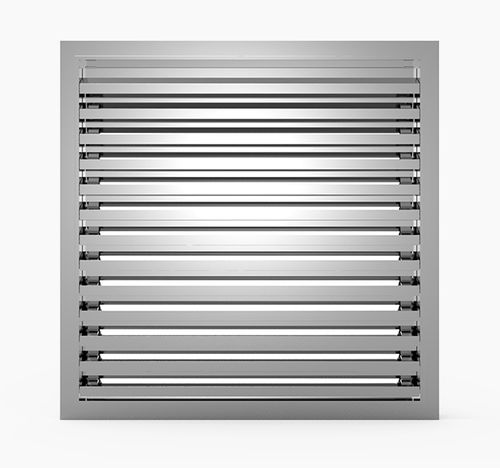 Aluminium-Lüftungsgitter - 512L - MLL-HAMBURG® - rechteckig / quadratisch / zur Außenaufstellung