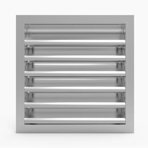 Aluminium-Lüftungsgitter - 743.4S - MLL-HAMBURG® - rechteckig / quadratisch / zur Außenaufstellung