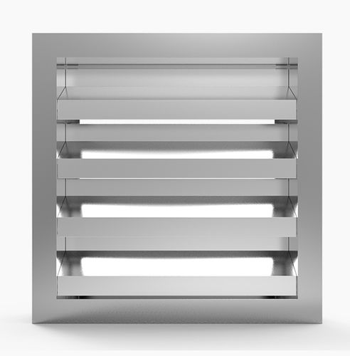Aluminium-Lüftungsgitter - 772.5XL - MLL-HAMBURG® - rechteckig / quadratisch / zur Außenaufstellung