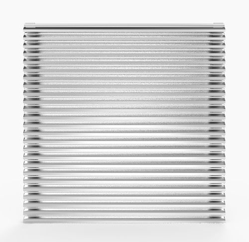 Aluminium-Lüftungsgitter - 566FM - MLL-HAMBURG® - rechteckig / quadratisch / zur Außenaufstellung