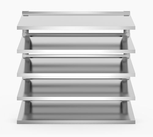 Aluminium-Lüftungsgitter - 754HEI - MLL-HAMBURG® - rechteckig / quadratisch / zur Außenaufstellung