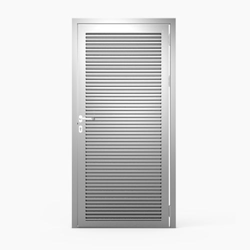 Eingangstür - SINGLE-PANEL : 622VIP23D - MLL-HAMBURG® - Aluminium / einflügelig / ohne Verglasung