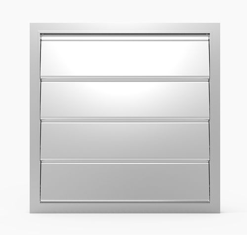 Aluminium-Lüftungsklappe - 553C - MLL-HAMBURG® - zur Druckentlastung / für Gebäude