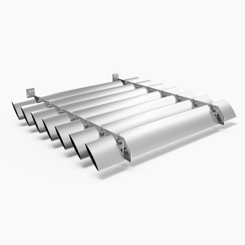 Aluminium-Sonnenschutzlamelle - SONAL D : HS-H-200-SH - MLL-HAMBURG® - für Fassaden / für Dach / für Fenster
