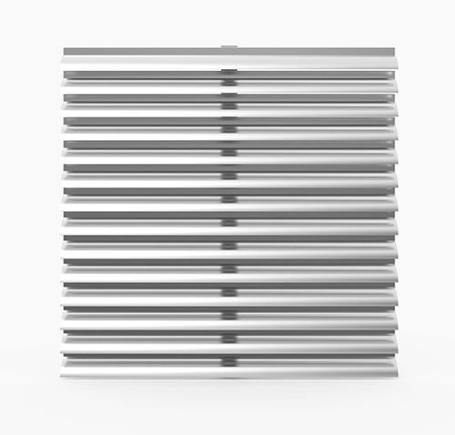 Aluminium-Sonnenschutzlamelle - SLC : VS-H-040SLC - MLL-HAMBURG® - für Fassaden / vertikal / starr
