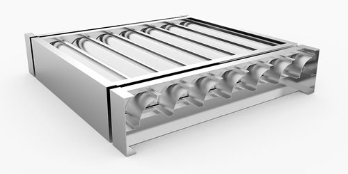 Aluminium-Sonnenschutzlamelle - HS-H-H10R-KA - MLL-HAMBURG® - für Fassaden / horizontal / starr