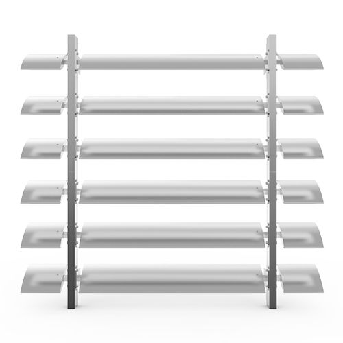 Aluminium-Sonnenschutzlamelle - VS-H-240-SH - MLL-HAMBURG® - für Fassaden / vertikal / starr