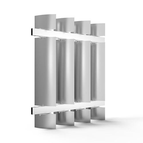 Aluminium-Sonnenschutzlamelle - VS-V-350-SD - MLL-HAMBURG® - für Fassaden / vertikal / starr