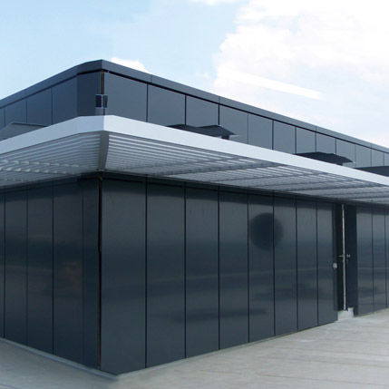 Aluminium-Sonnenschutzlamelle - HS-H-H10R-RP120 - MLL-HAMBURG® - für Fassaden / für Dach / für Unterstand