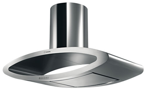 Inseldunstabzug - HSE 159 IX - Scholtès - Abluft / originelles Design / mit integrierter Beleuchtung