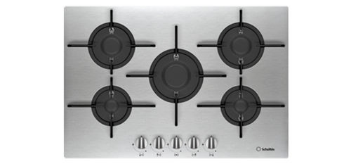 Gaskochfeld - TG 755 P(IX) GH - Scholtès - mit 5 Kochfeldern / Einbau / mit Drehknöpfen