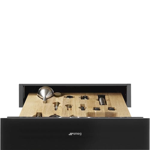 Schublade für den Innenraum - CPRT615NR - SMEG - Holz / Edelstahl / mit Ablagefächern