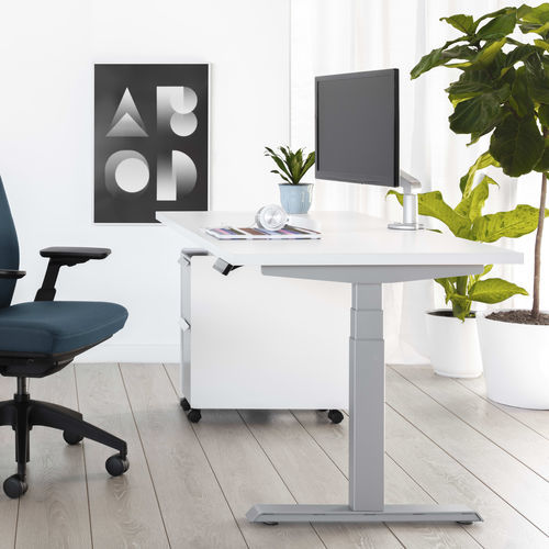 Moderner Arbeitstisch - ALTITUDE A6 - Allsteel - Laminat / Gestell aus Metall / rechteckig