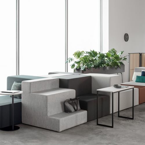 Modulare Polsterbank - RISE - Allsteel - modern / Stoff / Gestell aus Laminat