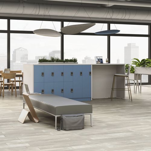 Holz-Garderobenschrank - ALIGN - Allsteel - für öffentliche Einrichtungen / für Büro / gesichert