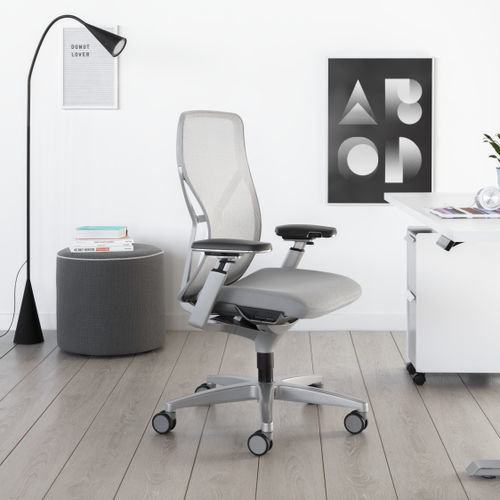 Moderner Bürosessel - ACUITY - Allsteel - Netz / Leder / Aluminium