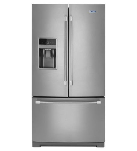 Amerikanische Kühl-Gefrierkombination - MFT2574DEM - Maytag - für Privatgebrauch / freistehend / mit Gefrierschrank unten