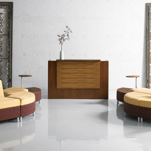 Empfangstheke für Eckeinbau - CENTRAL PARK - DAR RAN - modular / Holz / Laminat