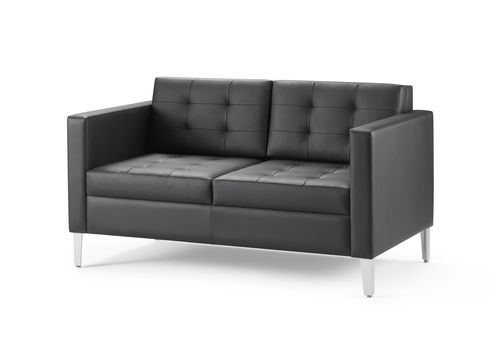 Modernes Sofa - CIJI - Gunlocke - Leder / mit abnehmbarem Kissen / mit Armlehnen